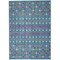 Homeroots 5 x 7 ft. Blue Jewels Geometric Area Rug 385784 - alternate 1